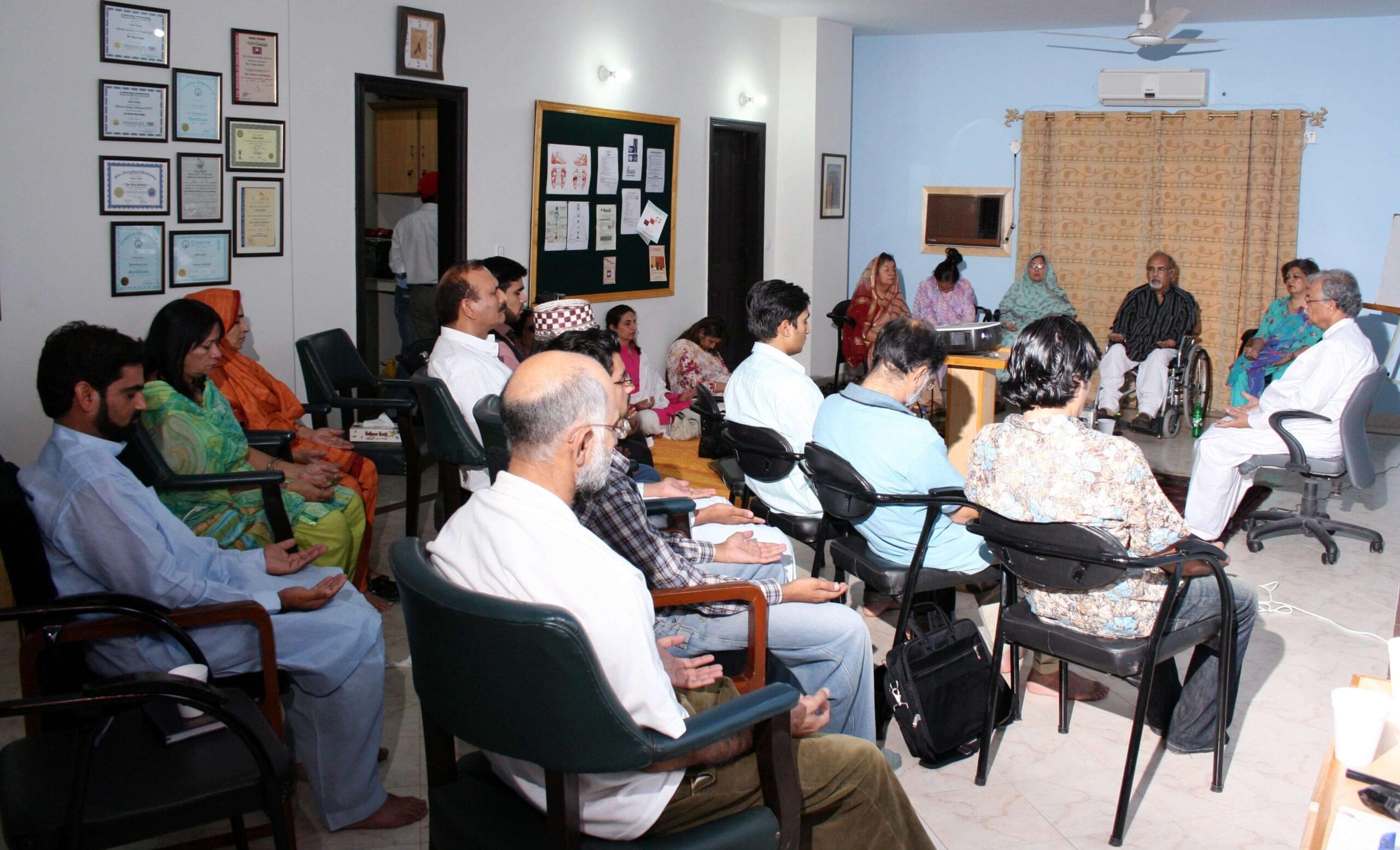 OMW tappiing Group healing theapy session